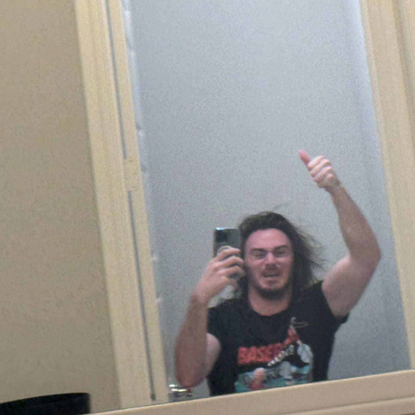 Baseball, Huh? Black Graphic Tee