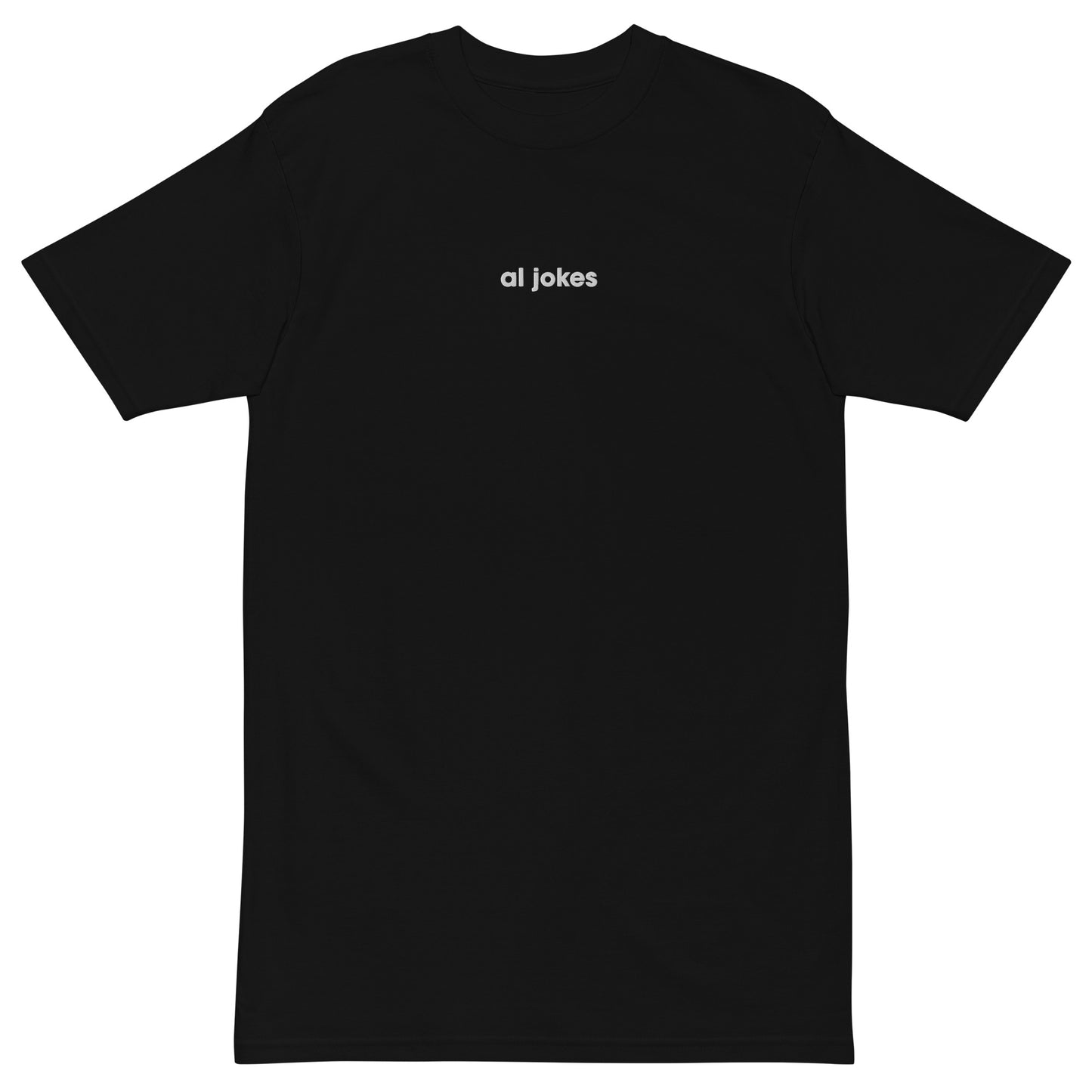 al jokes premium heavyweight tee EMBROIDERED