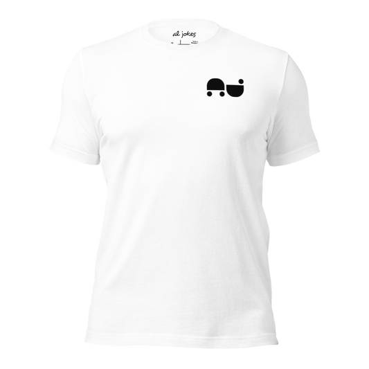 al jokes logo t-shirt white